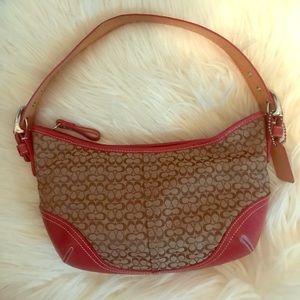 Coach small monogram shoulder bag